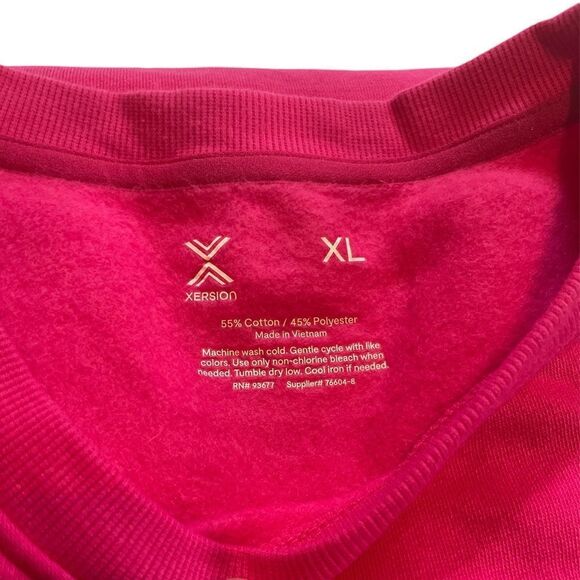 Xersion Womens Super Soft Fleece Crew Neck Long Sleeve Sweatshirt size XL - Picture 7 of 7